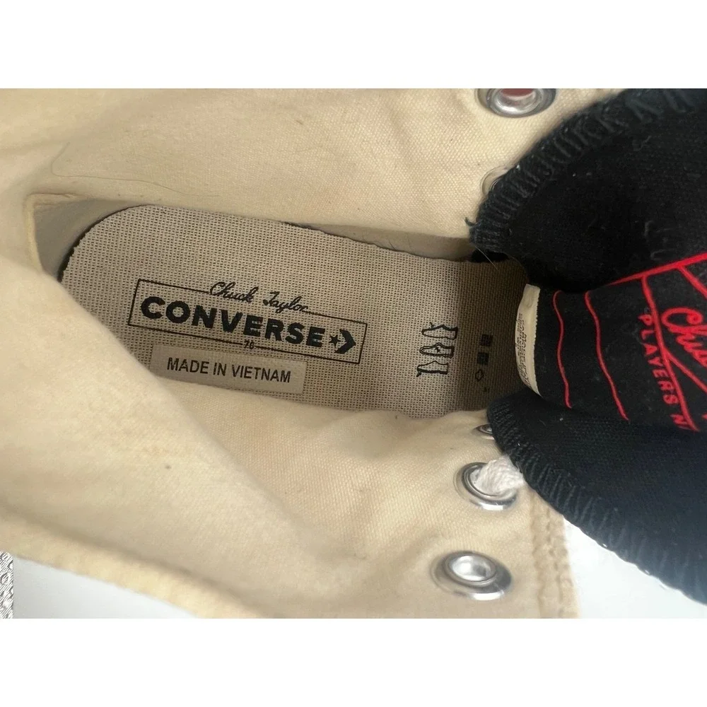 Converse Chuck Taylor 70 High Fear  Of God Essentials Ivory Black